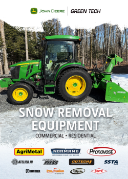 snow equipment brochure